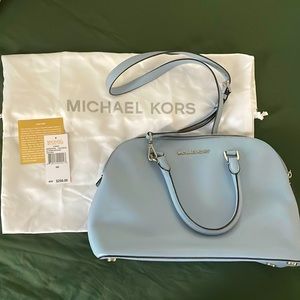 MICHAEL KORS CINDY LARGE DOME SATCHEL with tags